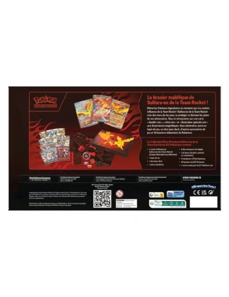 Coffret Collection Ultra Premium Sulfura-Ex de la Team Rocket Pokémon