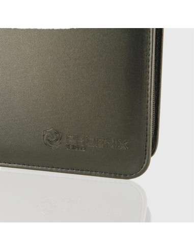 Phoenix Shield Album à zip 480 cartes similicuir Noir