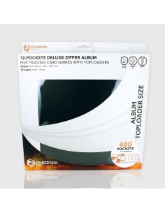 Phoenix Shield Album à zip pour Toploader 480 cases Noir