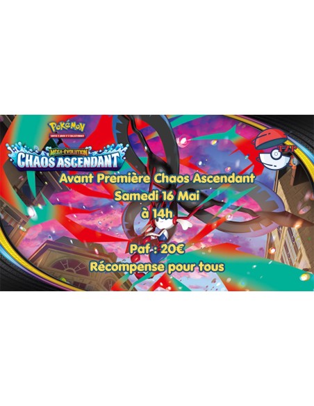 Avant Première Chaos Ascendant samedi 16 mai 14h