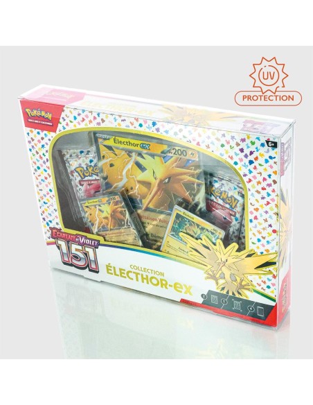Display de 12 Protections souple pour Coffret 4 Boosters POKEMON