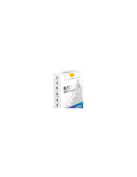 Ultimate Guard Katana Yellow - Sleeves premium 100 protège-cartes standard size