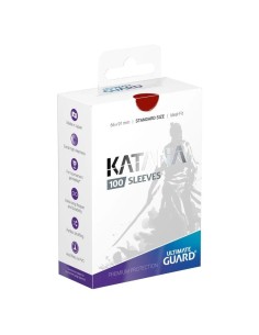 Ultimate Guard Katana Red - Sleeves premium 100 protège-cartes standard size