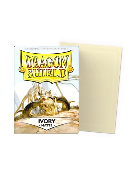 Dragon Shield Matte Ivory x100 | Sleeves Premium | TZP.fr