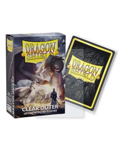 Dragon Shield Standard Outer Sleeves Matte Clear x100 pour double sleeving