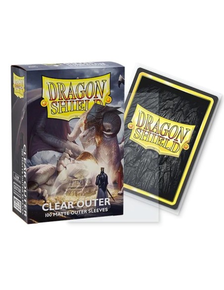 Dragon Shield Standard Outer Sleeves Matte Clear x100 pour double sleeving