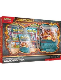 Coffret Pokémon Dracaufeu ex officiel avec carte promo et boosters