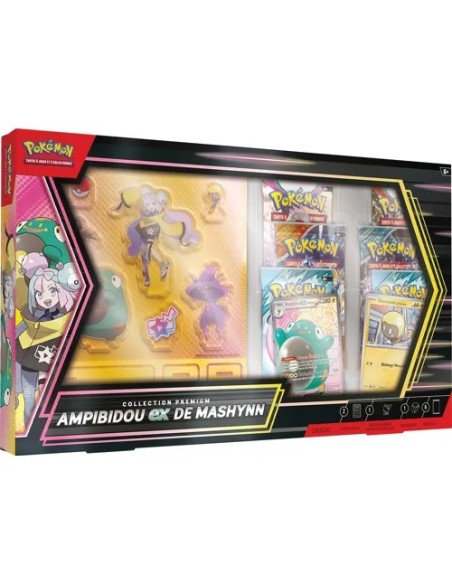 Coffret Pokémon Ampibidou ex de Mashynn avec carte promo et boosters