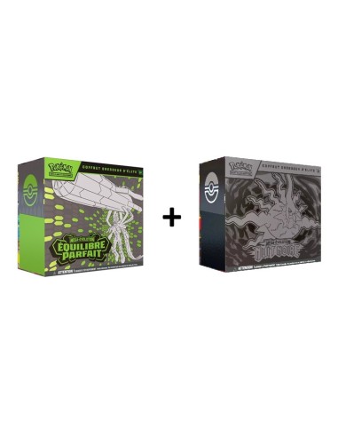 Lot de 2 ETB Pokémon Équilibre Parfait ME03 et Nuit Noire ME05 en français