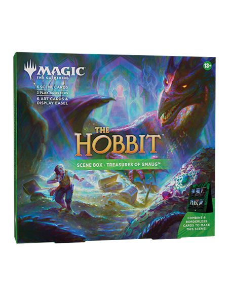 Magic The Gathering The Hobbit Scene Box Treasures of Smaug avec 6 cartes Premium et 3 Play Boosters