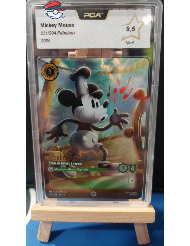 Mickey Mouse Pilote de bateau à vapeur (231/204 - 9) Fabuleux PCA 9.5