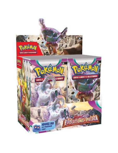 Display Pokémon Évolutions à Paldea français - Boîte officielle de 36 boosters