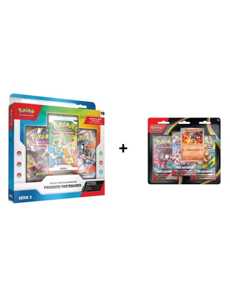 Coffret Premiers Partenaires Série 3 + Tripack Chaos Ascendant| Pokémon FR | TZP