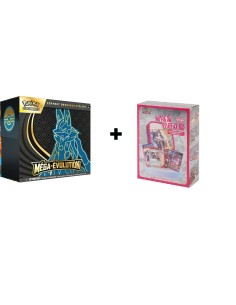 ETB Pokémon Méga-Évolution Méga-Lucario avec Coffret Rosemary chinois simplifié et protection acrylique