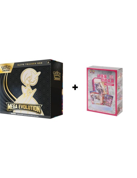 ETB Pokémon Méga-Évolution Méga-Gardevoir avec Coffret Rosemary chinois simplifié et protection acrylique