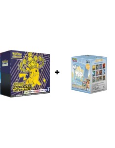 ETB Pokémon Étincelles Déferlantes avec Coffret Métal Illustration Rare chinois simplifié et protection acrylique