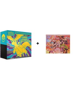 ETB Pokémon Héros Transcendants avec Coffret Nacchara chinois simplifié et protection acrylique