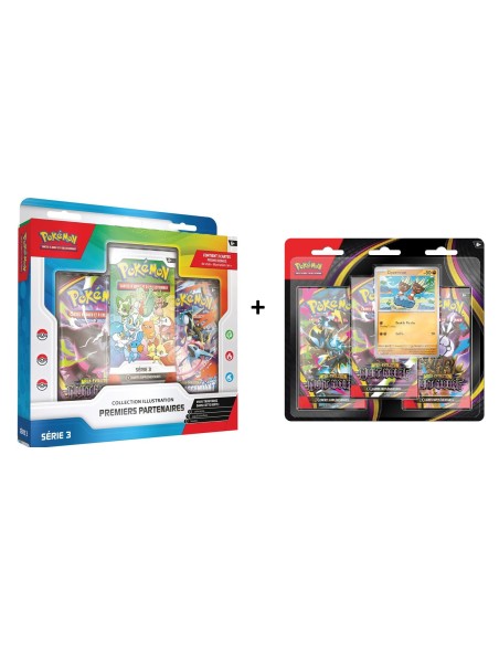 Coffret Premiers Partenaires Série 3 + Tripack Nuit Noire| Pokémon FR | TZP
