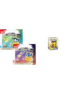 2 Tripacks Pokémon 30ᵉ Anniversaire + POP! Pikachu | TZP