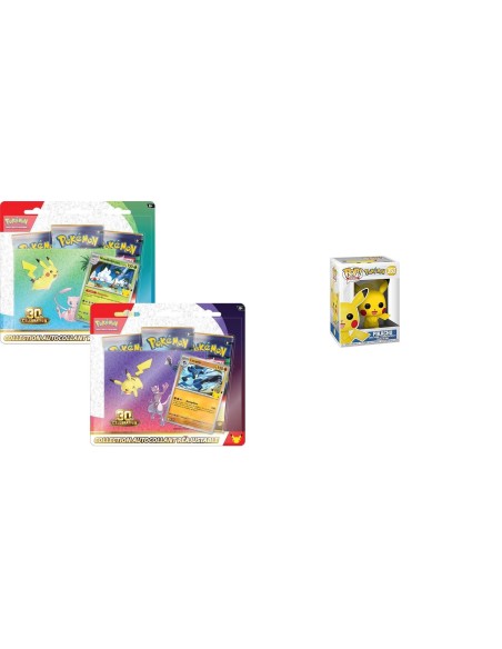 2 Tripacks Pokémon 30ᵉ Anniversaire + POP! Pikachu | TZP
