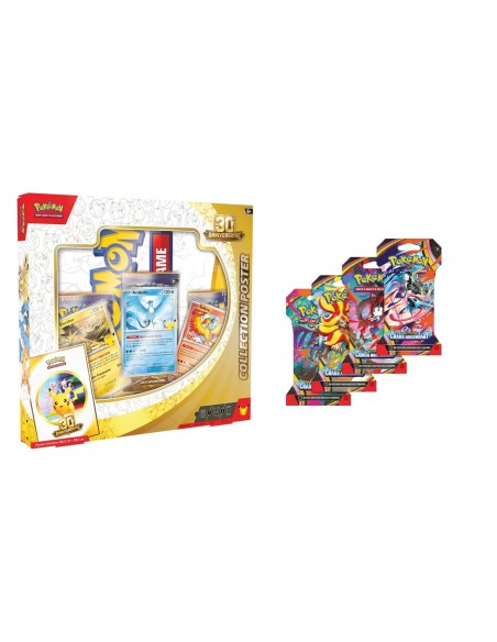 Coffret Poster Pokémon 30 Ans + Artset Chaos Ascendant | TZP