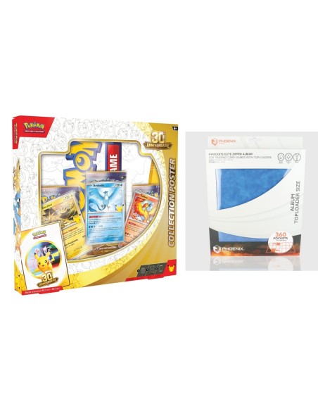 Coffret Poster Pokémon 30 Ans + Album 360 Toploaders | TZP