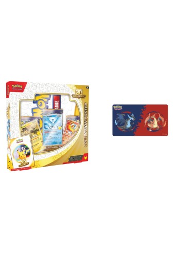 Coffret Poster Pokémon 30 Ans + Playmat Aléatoire | TZP