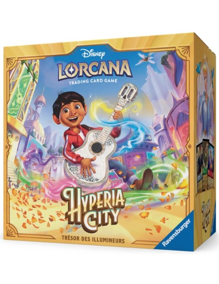 Trove Pack Disney Lorcana Hyperia City français avec 8 boosters et accessoires
