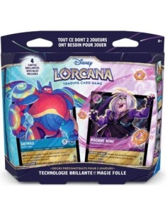 Double Deck Disney Lorcana Hyperia City Magie vs Science avec Baymax et Madame Mim