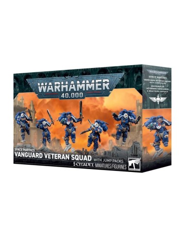 Warhammer 40,000 Space Marines Escouade de Vétérans d’Avant-garde à Réacteurs Dorsaux 48-106