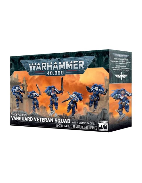 Warhammer 40,000 Space Marines Escouade de Vétérans d’Avant-garde à Réacteurs Dorsaux 48-106