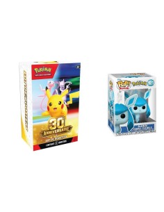Pack Pokémon 30ᵉ Anniversaire Bundle 6 boosters avec figurine Funko POP aléatoire