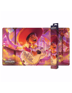 Tapis de jeu Disney Lorcana Hyperia City Chapitre 14 Coco avec Miguel