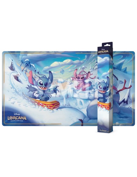 Tapis de jeu Disney Lorcana Hyperia City Chapitre 14 Stitch et Angel