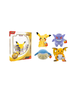 Pack Pokémon 30ᵉ Anniversaire Collection Classeur 5 boosters avec peluche Pokémon 30 cm aléatoire