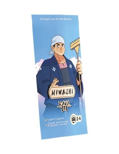 Niwashi Kawa extension Arkham Society avec nouvelles tuiles Jardin et pion Pont