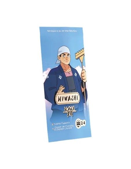 Niwashi Kawa extension Arkham Society avec nouvelles tuiles Jardin et pion Pont