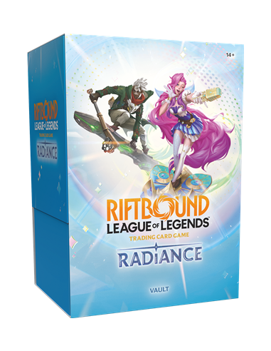 Riftbound Radiance Vault anglais avec 6 boosters 36 runes et 3 jetons Full Art foil