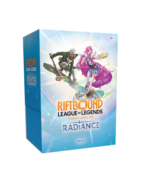 Riftbound Radiance Vault anglais avec 6 boosters 36 runes et 3 jetons Full Art foil