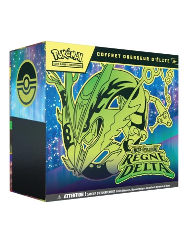 Coffret Dresseur d’Élite Pokémon ME06 Règne Delta français avec Méga-Rayquaza
