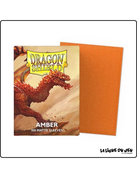 Dragon Shield x 100 Amber 100 Matte Sleeves