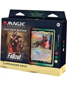 Deck Commander Magic The Gathering Fallout Scrappy Survivors anglais avec Canigou Dogmeat