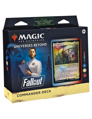 Deck Commander Magic The Gathering Fallout Science anglais avec Dr Madison Li et stratégie artefacts énergie