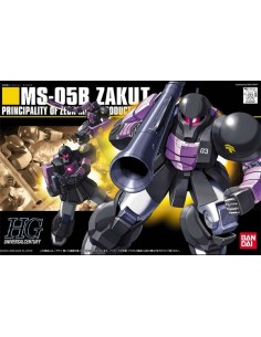 Maquette Gundam Gunpla HGUC 068 Zaku I Black Tri-Stars à l'échelle 1/144 de Bandai