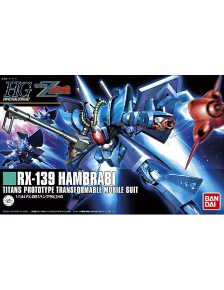 Maquette Gundam Gunpla HGUC n°145 RX-139 Hambrabi à l'échelle 1/144 de Bandai, issue de Mobile Suit Zeta Gundam