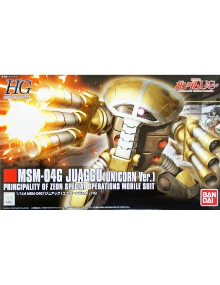 Maquette Gundam Gunpla HGUC n°139 MSM-04G Juaggu Unicorn Ver. à l'échelle 1/144 de Bandai
