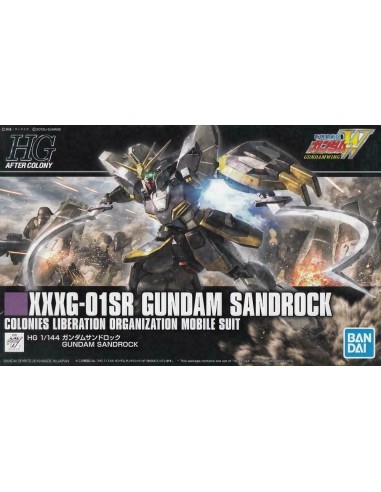 Maquette Gundam Gunpla HGAC n°228 XXXG-01SR Gundam Sandrock à l'échelle 1/144 de Bandai Spirits avec Heat Shotels