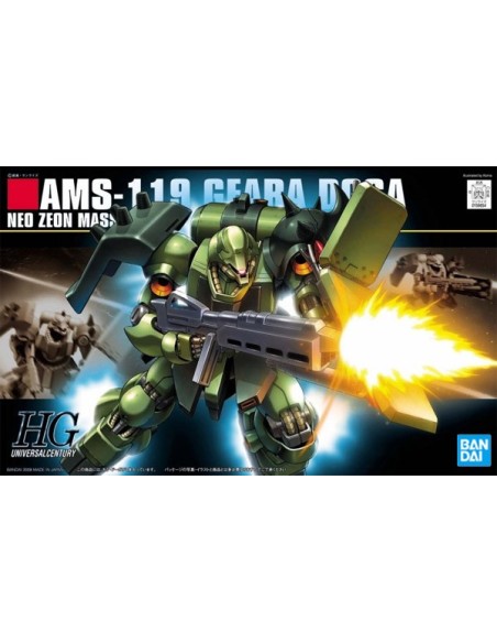 Maquette Gundam Gunpla HGUC n°091 AMS-119 Geara Doga à l'échelle 1/144 de Bandai, issue de Char's Counterattack