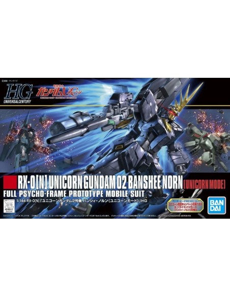 Maquette Gundam Gunpla HGUC n°153 RX-0 Banshee Norn Unicorn Mode à l'échelle 1/144 de Bandai
