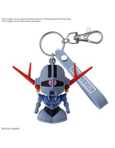 Porte-clés Gundam Zeopla-Kun en caoutchouc 3D avec relief, accessoire de collection Mobile Suit Gundam